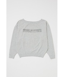 OFF SHOULDER LOGO SWEAT プルオーバー