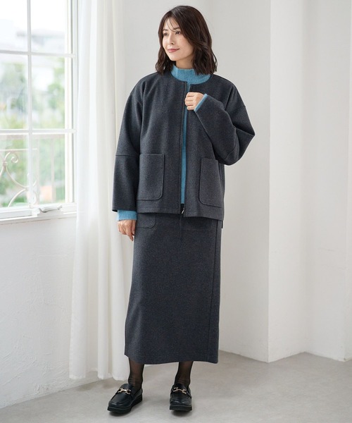 FOUND GOOD(ファウンドグッド)の「ウーリーテックLブルゾン(ブルゾン・レディース・ブラウン系3/ブラック・M/L/S)」の6枚目の写真