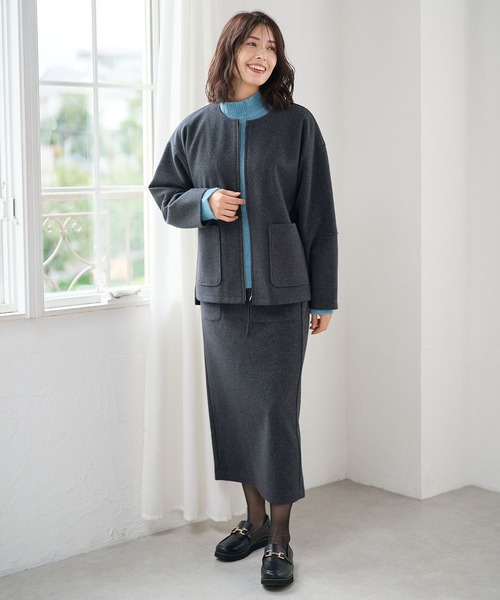 FOUND GOOD(ファウンドグッド)の「ウーリーテックLブルゾン(ブルゾン・レディース・ブラウン系3/ブラック・M/L/S)」の7枚目の写真