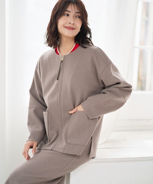 FOUND GOOD(ファウンドグッド)の「ウーリーテックLブルゾン(ブルゾン・レディース・ブラウン系3/ブラック・M/L/S)」の14枚目の写真