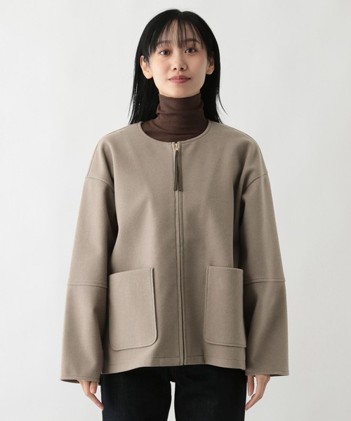 FOUND GOOD(ファウンドグッド)の「ウーリーテックLブルゾン(ブルゾン・レディース・ブラウン系3/ブラック・M/L/S)」の15枚目の写真