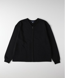 BACK NUMBER | 【BACK NUMBER】スウェットジップカーディガン (ヘビーオンス/ジップ/リラックスシルエット/大きめポケット/デイリー)(カーディガン/ボレロ)