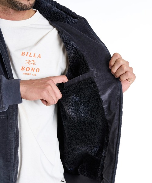 BILLABONG(ビラボン)の「BILLABONG メンズ INDIGO VELOUR ジャケット 【2025年秋冬モデル】 @autumn/ビラボンベロアジャケット(ブルゾン・メンズ・ブラック/インディゴブルー・X-LARGE/LARGE/MEDIUM)」の3枚目の写真