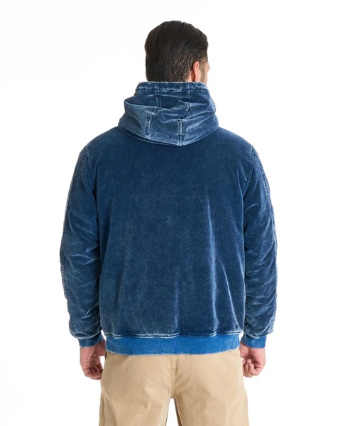 BILLABONG(ビラボン)の「BILLABONG メンズ INDIGO VELOUR ジャケット 【2025年秋冬モデル】 @autumn/ビラボンベロアジャケット(ブルゾン・メンズ・ブラック/インディゴブルー・X-LARGE/LARGE/MEDIUM)」の5枚目の写真