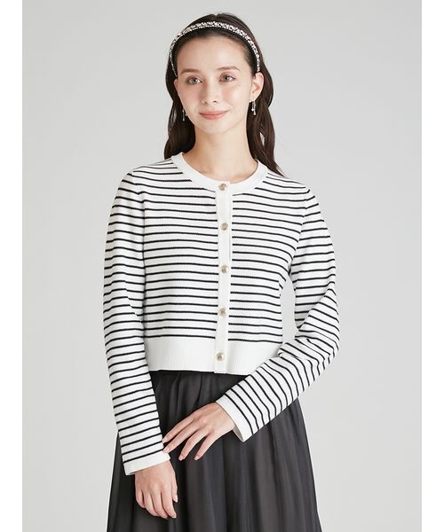 CELFORD（セルフォード）の「デタッチャブルリボン＆カラーカーディガン（カーディガン/ボレロ・レディース・サックスブルー/グレー/その他・36/38）」の14枚目の写真