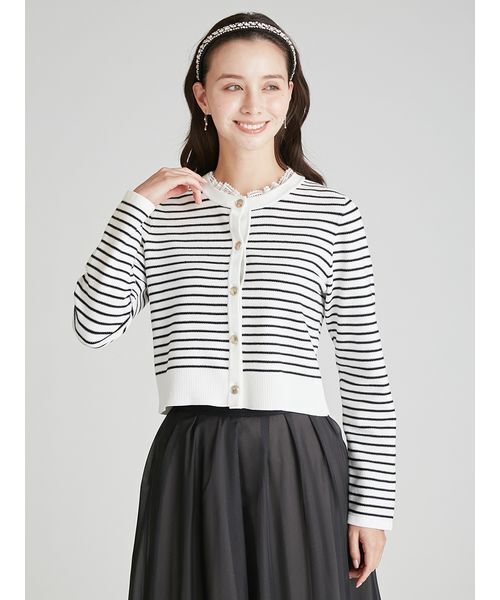 CELFORD（セルフォード）の「デタッチャブルリボン＆カラーカーディガン（カーディガン/ボレロ・レディース・サックスブルー/グレー/その他・36/38）」の15枚目の写真