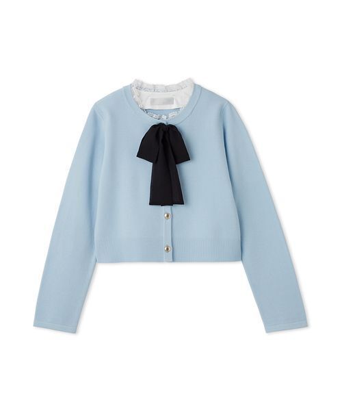 celford セルフォード デタッチャブルボウ＆カラーカーデ リボン カーデ セルフォードのデタッチャブルボウ&カラーカーデ デタッチャブルリボン