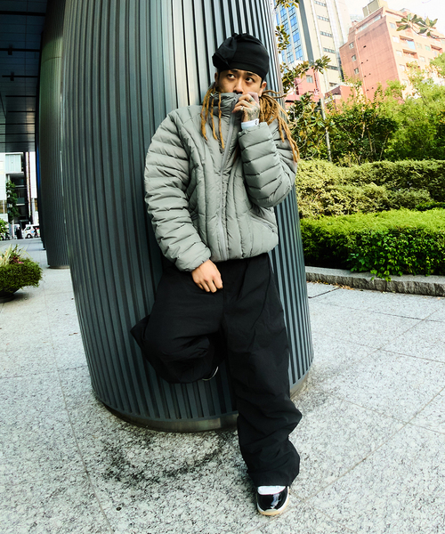 NOMANUAL(NOMANUAL)の「NOMANUAL/ノーマニュアル NUBES LIGHT DUCK DOWN(ダウンジャケット/コート・メンズ・ブラック/カーキ・MEDIUM/LARGE)」の10枚目の写真