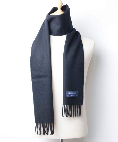 HIGHLAND TWEEDS(ハイランドツィード)の「●HIGHLAND TWEEDS/ハイランドツイード●WOOL SCARF(マフラー・メンズ・その他/ブラック/ワインレッド/その他1/その他2/ベージュ/ダークグレー・FREE)」の2枚目の写真