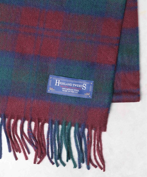 HIGHLAND TWEEDS(ハイランドツィード)の「●HIGHLAND TWEEDS/ハイランドツイード●WOOL SCARF(マフラー・メンズ・その他/ブラック/ワインレッド/その他1/その他2/ベージュ/ダークグレー・FREE)」の14枚目の写真