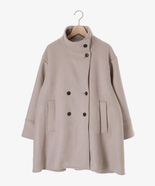 スタンドカラーウールコート（その他アウター）｜cle blatt