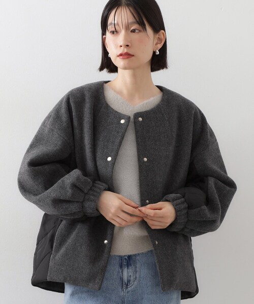 TED BAKER ノーカラージャケット　S TED BAKER ノーカラージャケット S 未使用級TED BAKERノーカラー