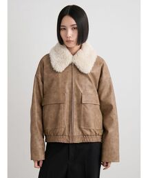 MIESROHE | ファー衿ショートブルゾン(ブルゾン)