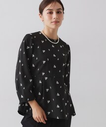 OPAQUE.CLIP | フラワー刺繍ペプラムブラウス【洗濯機OK】(シャツ/ブラウス)
