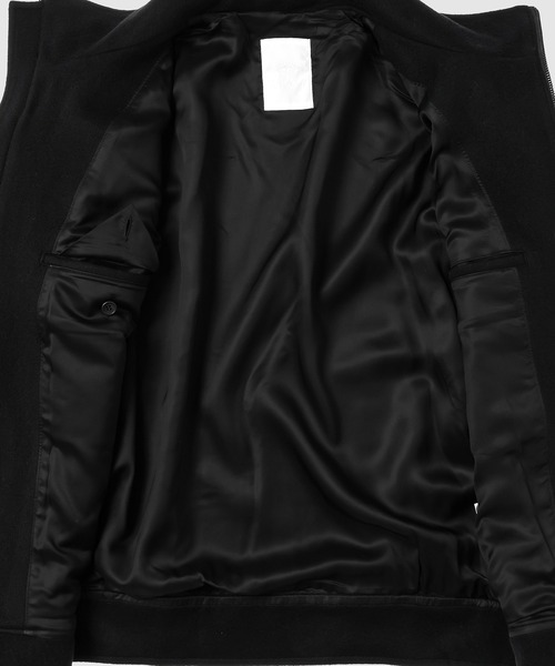 WhoWhat（フーワット）の「WOOL BEAVER ZIP UP BLOUSON（ブルゾン・メンズ・ブラック/ブルー・M）」の7枚目の写真