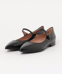 【INTER-CHAUSSURES】ポインテッドトウストラップパンプス(I1502N)