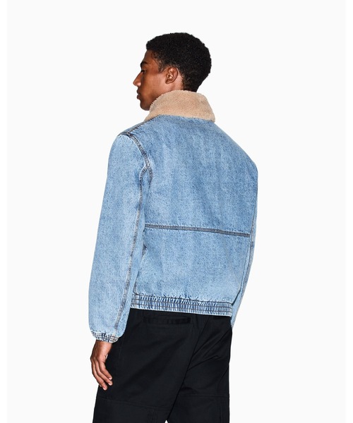 ARMANI EXCHANGE(アルマーニエクスチェンジ)の「【A|X アルマーニ エクスチェンジ】CL テディカラー ジップアップデニムブルゾン(ブルゾン・メンズ・ライトブルー・LARGE/MEDIUM/SMALL/X-LARGE/X-SMALL)」の2枚目の写真