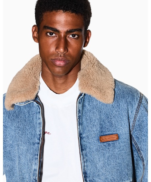 ARMANI EXCHANGE(アルマーニエクスチェンジ)の「【A|X アルマーニ エクスチェンジ】CL テディカラー ジップアップデニムブルゾン(ブルゾン・メンズ・ライトブルー・LARGE/MEDIUM/SMALL/X-LARGE/X-SMALL)」の3枚目の写真