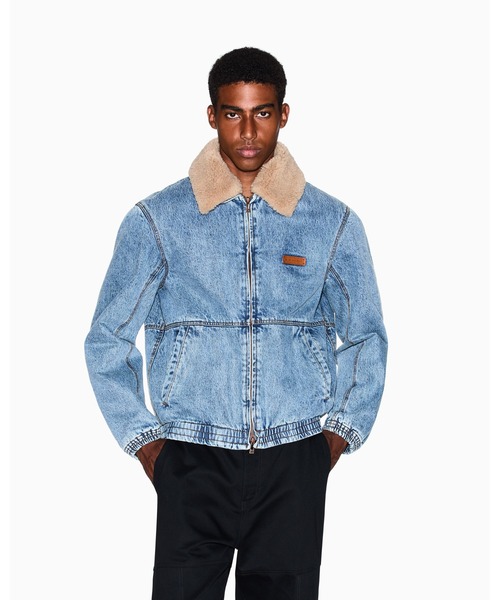 ARMANI EXCHANGE(アルマーニエクスチェンジ)の「【A|X アルマーニ エクスチェンジ】CL テディカラー ジップアップデニムブルゾン(ブルゾン・メンズ・ライトブルー・LARGE/MEDIUM/SMALL/X-LARGE/X-SMALL)」の9枚目の写真