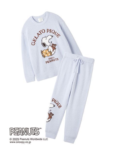 PEANUTS】【ONLINE限定】オリジナルアート ジャガードプルオーバー