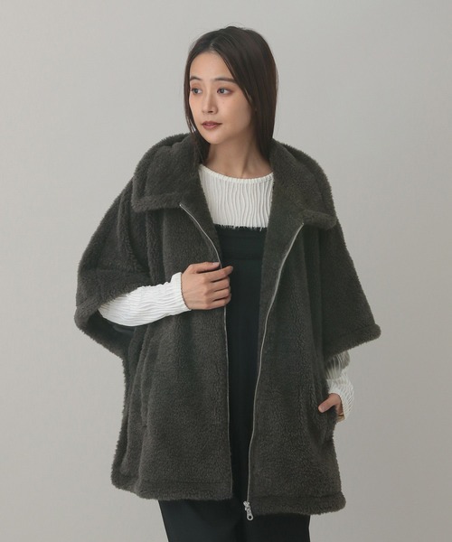 セール】フワモコボアポンチョ/603322（ポンチョ）｜GLOBAL WORK