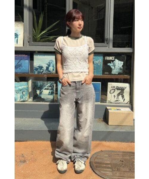 ROCKCAKE(ロックケーキ)の「Sports 96 Lace Crop Top - Beige(Tシャツ/カットソー・レディース・その他・SMALL/MEDIUM)」の2枚目の写真