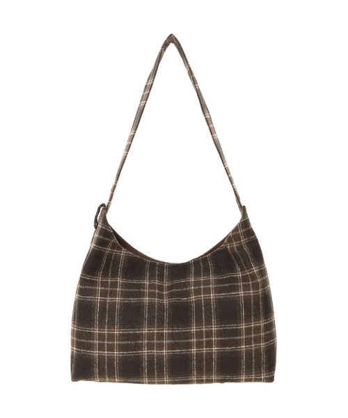 ALEXIA STAM（アリシアスタン）の「Logo Plaid Bag /チェック柄トートバッグ（ショルダーバッグ・レディース・グレー/バーガンディー/ブラウン・FREE）」の19枚目の写真