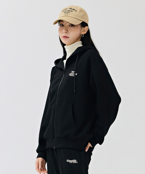 CHASECULT（チェイスカルト）の「女性レタリングポイントフードジップアップ-DERG4363B03（パーカー・レディース・ブラック・90/85）」の5枚目の写真