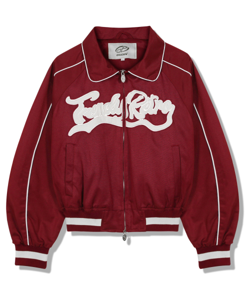 GUBIN(グビン)の「(W) クロップビッグロゴパイピングブルゾン - バーガンディ(ブルゾン・レディース・その他・SMALL/MEDIUM)」の11枚目の写真