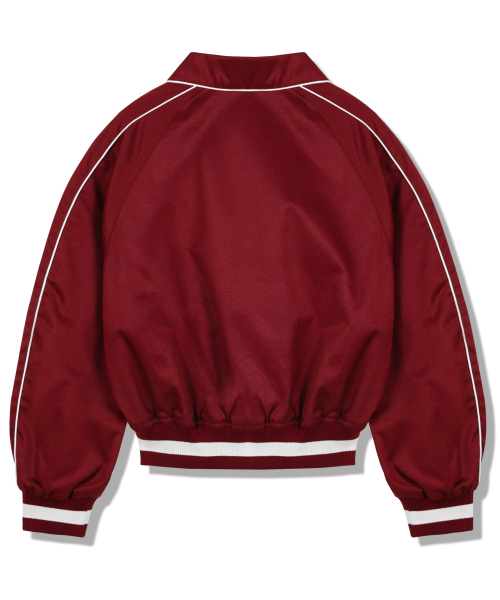 GUBIN(グビン)の「(W) クロップビッグロゴパイピングブルゾン - バーガンディ(ブルゾン・レディース・その他・SMALL/MEDIUM)」の5枚目の写真