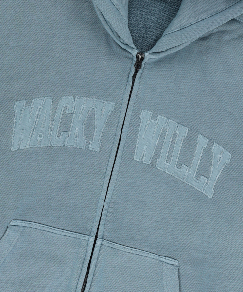 Wacky WiLLy(ワッキーウィリー)の「ワキビッグアップリケウォッシングフードジップアップブルー(パーカー・レディース・その他・SMALL/MEDIUM/LARGE/X-LARGE)」の5枚目の写真