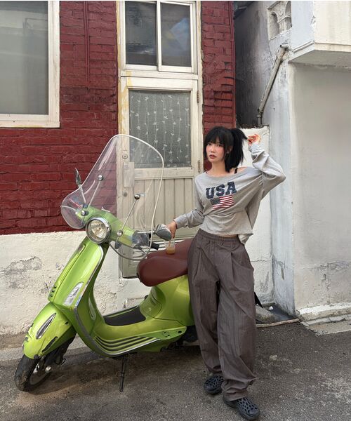 XERO（ゼロ）の「Nylon Deep One Tuck String Pants [New 3 Colors]（スウェットパンツ・メンズ・ライトグレー/チャコール/ダークブラック・LARGE/MEDIUM/X-LARGE）」の21枚目の写真