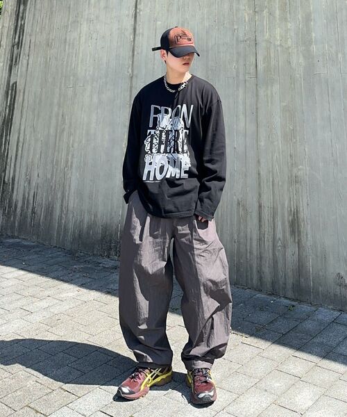XERO（ゼロ）の「Nylon Deep One Tuck String Pants [New 3 Colors]（スウェットパンツ・メンズ・ライトグレー/チャコール/ダークブラック・LARGE/MEDIUM/X-LARGE）」の22枚目の写真