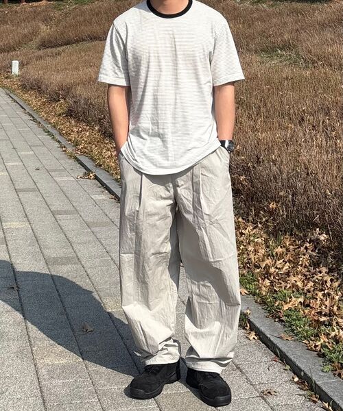 XERO（ゼロ）の「Nylon Deep One Tuck String Pants [New 3 Colors]（スウェットパンツ・メンズ・ライトグレー/チャコール/ダークブラック・LARGE/MEDIUM/X-LARGE）」の15枚目の写真
