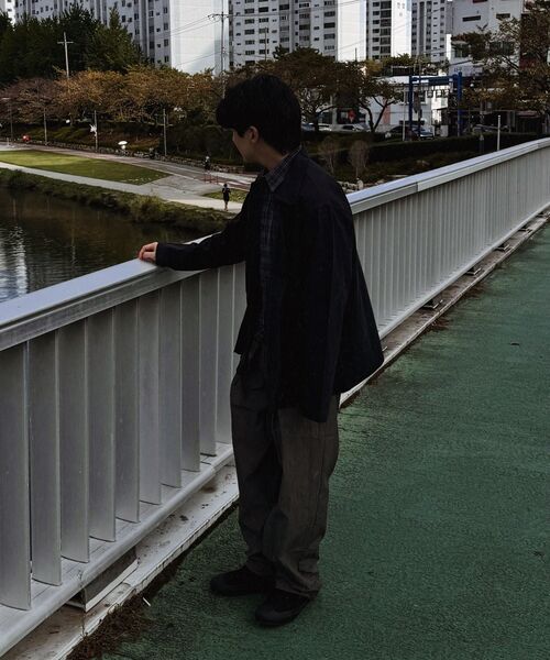 XERO（ゼロ）の「Nylon Deep One Tuck String Pants [New 3 Colors]（スウェットパンツ・メンズ・ライトグレー/チャコール/ダークブラック・LARGE/MEDIUM/X-LARGE）」の10枚目の写真