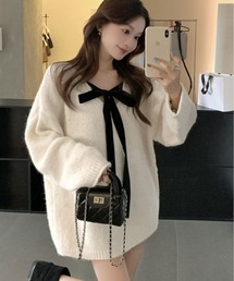 ニット/セーター（ベージュ系・リボン）ファッション通販 - ZOZOTOWN