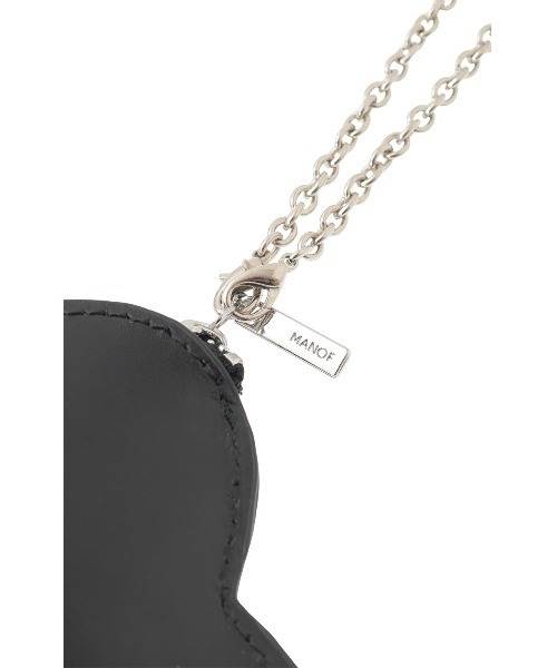 MANOF（マノフ）の「YAHKI×MANOF HEART POUCH（ポーチ・レディース・バーガンディー/ブラック・F）」の12枚目の写真