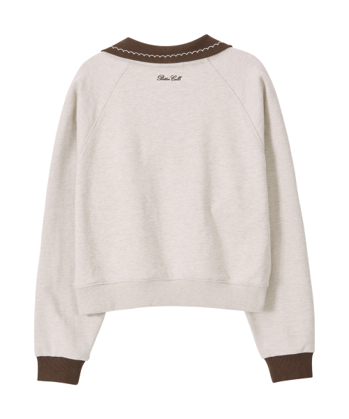 BITTER CELLS（ビターセルズ）の「ピーターカラー スウェットシャツ - オートミール（スウェット・レディース・その他・FREE）」の3枚目の写真