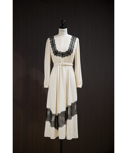 Rosaline Lace Trimmed Dress（ワンピース）｜Her lip to（ハーリップ
