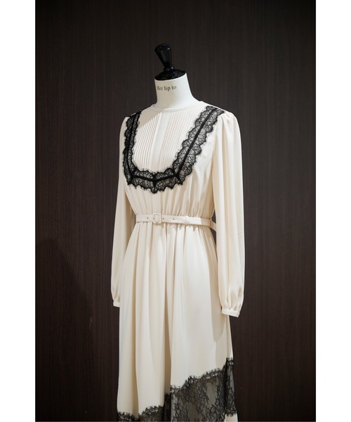 Rosaline Lace Trimmed Dress（ワンピース）｜Her lip to（ハーリップ