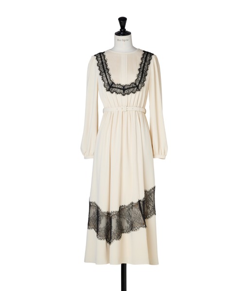 Rosaline Lace Trimmed Dress（ワンピース）｜Her lip to（ハーリップ