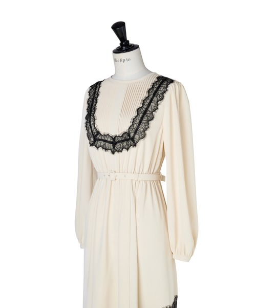 Rosaline Lace Trimmed Dress（ワンピース）｜Her lip to（ハーリップ