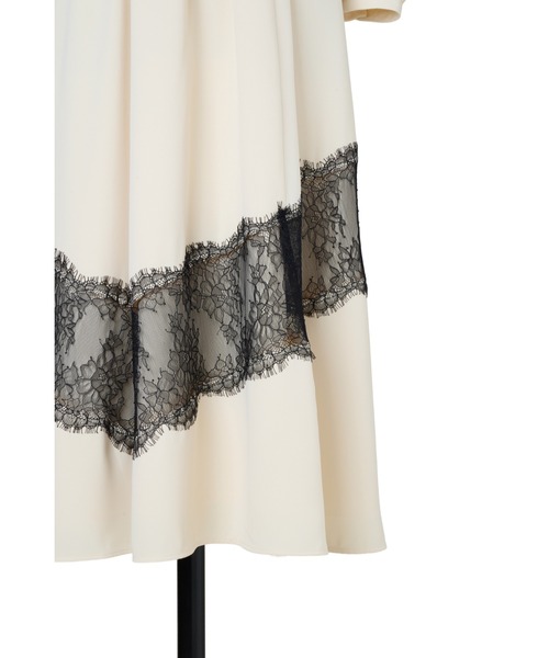 Rosaline Lace Trimmed Dress（ワンピース）｜Her lip to（ハーリップ