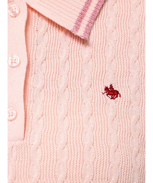 POLO BCS(ポロ ビーシーエス)の「【POLO BCSコラボ】ラインポロニット(ニット/セーター・レディース・ライトブルー/ベビーピンク/グレー/オフホワイト・MEDIUM)」の11枚目の写真