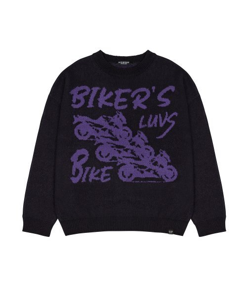 LUVISTRUE（ラヴイズトゥルー）の「RC BIKE KNIT(NAVY)（ニット/セーター・レディース・その他・FREE）」の2枚目の写真