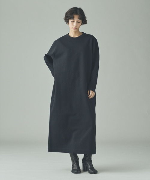 Curensology（カレンソロジー）の「Curensology(カレンソロジー)/ダンボールワンピース（ワンピース・レディース・グレー/ブラック/キャメル・FREE）」の2枚目の写真