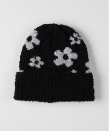 Right-on | 【HONEYSUCKLE ROSE】フラワーモチーフ ワッチキャップ (暖かい/トレンド/遊び心/ファッショナブル)(ニットキャップ/ビーニー)