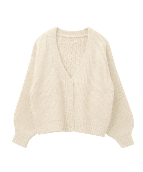 itto...(イット)の「ジャガード編み起毛カーディガン(カーディガン/ボレロ・レディース・スモークピンク/グリーン/アイボリー・M)」の12枚目の写真