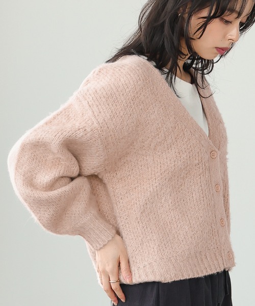 itto...(イット)の「ジャガード編み起毛カーディガン(カーディガン/ボレロ・レディース・スモークピンク/グリーン/アイボリー・M)」の22枚目の写真