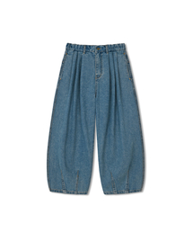 ANGLAN | Stone Vintage Denim Balloon Pants - Light Blue(デニムパンツ)